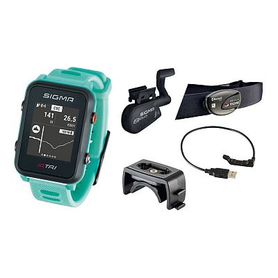 Превью  Спортивные часы SIGMA ID.Tri Set Neon Mint (24260)